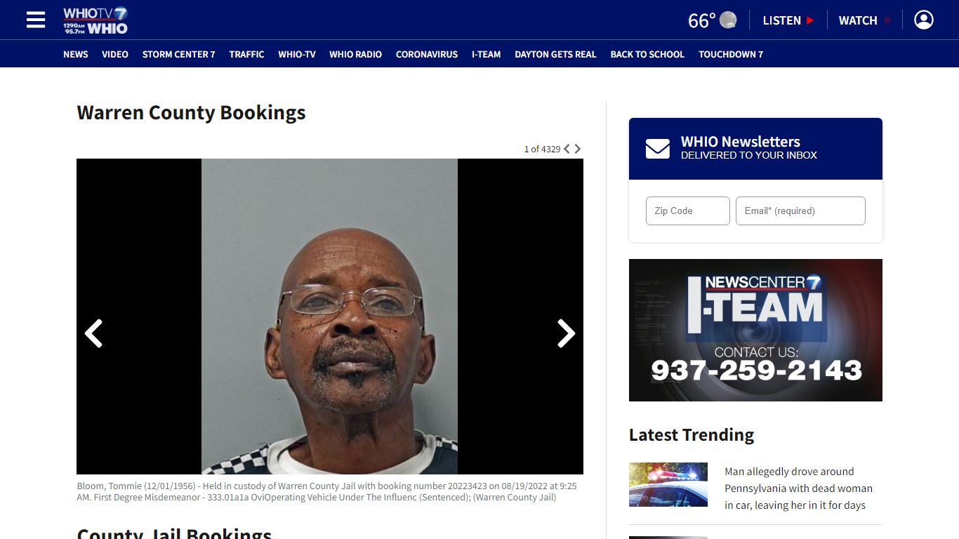 Warren County Inmates – WHIO TV 7 and WHIO Radio