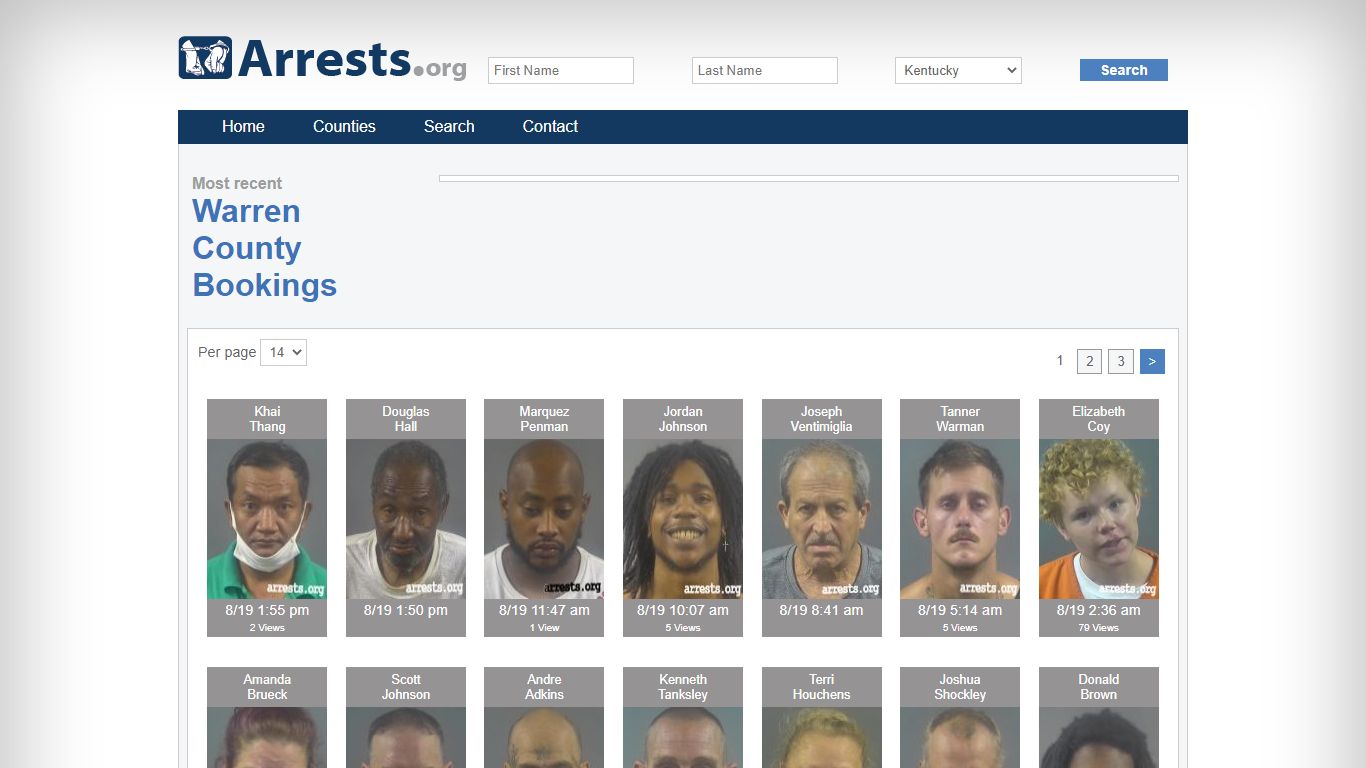 Warren County Arrests and Inmate Search